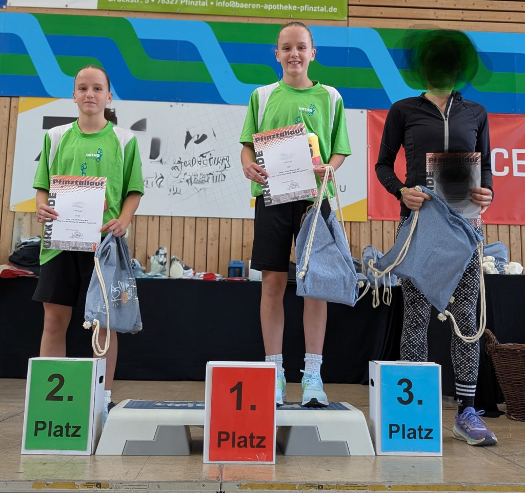 Siegerehrung Pfinztallauf 2025 5km-Lauf Damen